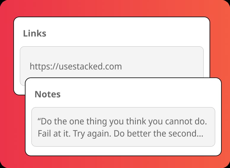 Add bookmarks and notes directly from dashboard